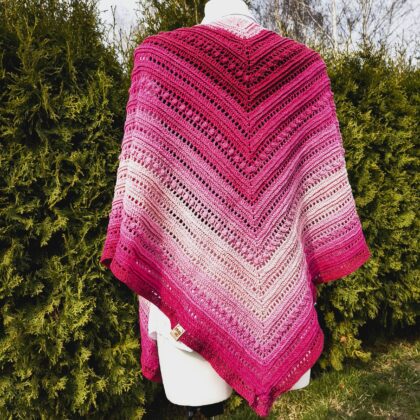 Chusta - różowa bawełna