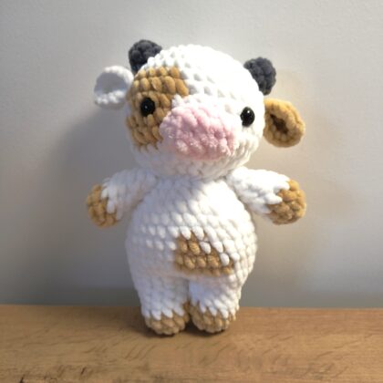 Pluszowa krowa - jasna