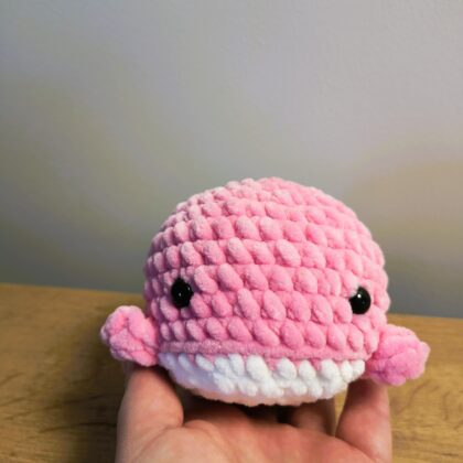 Pluszowy wieloryb - róż