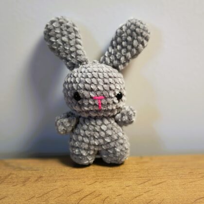 Pluszowy królik - szary