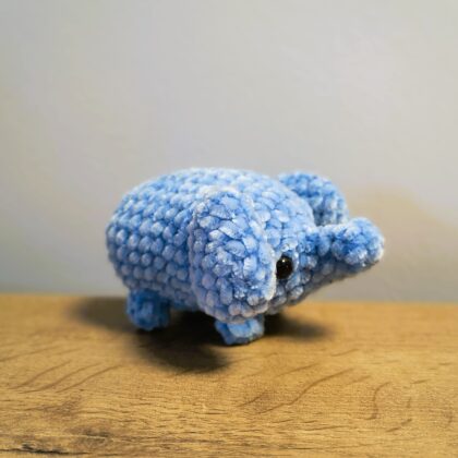 Pluszowy słonik - niebieski